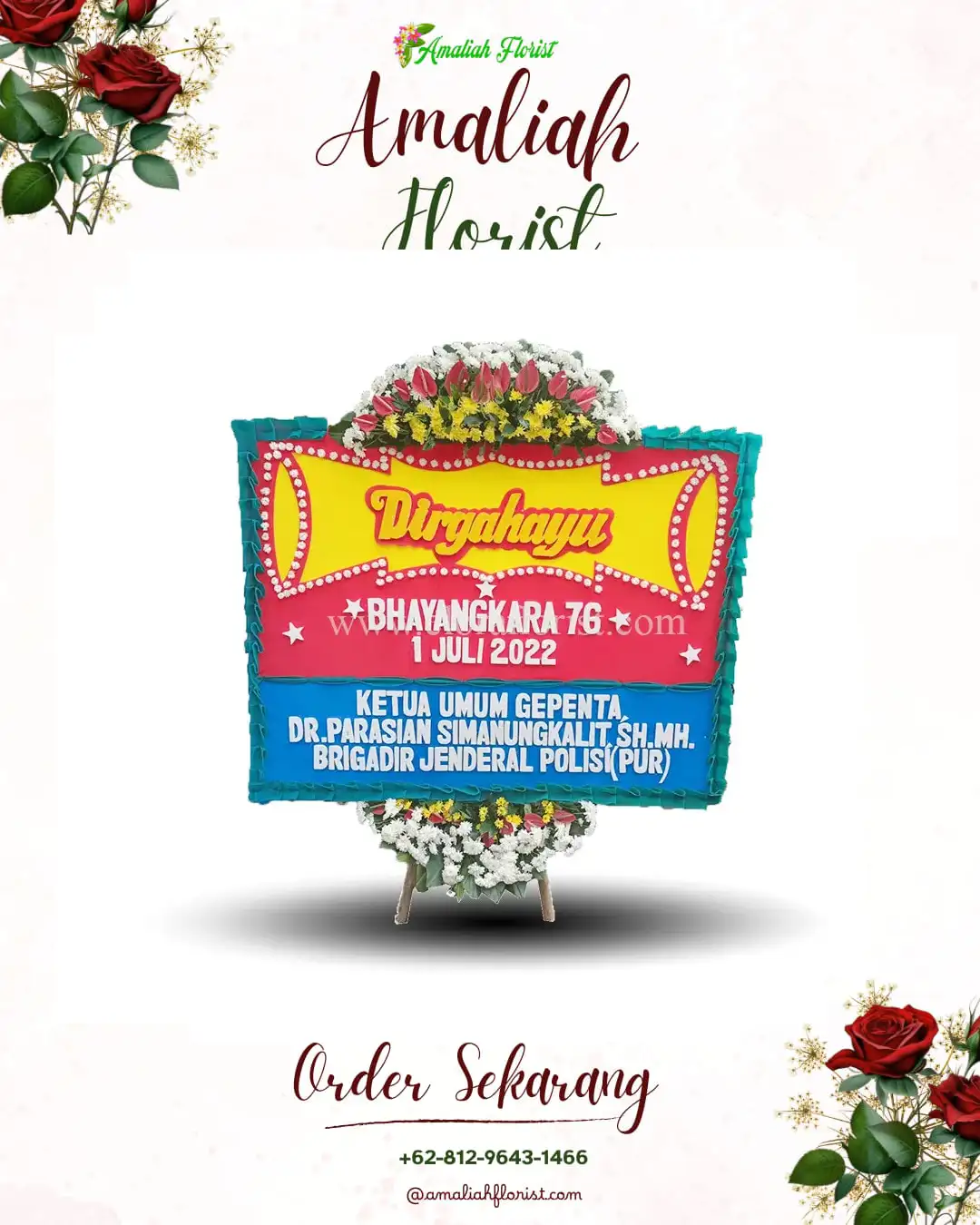 Papan Bunga HUT Ulang Tahun Duyung